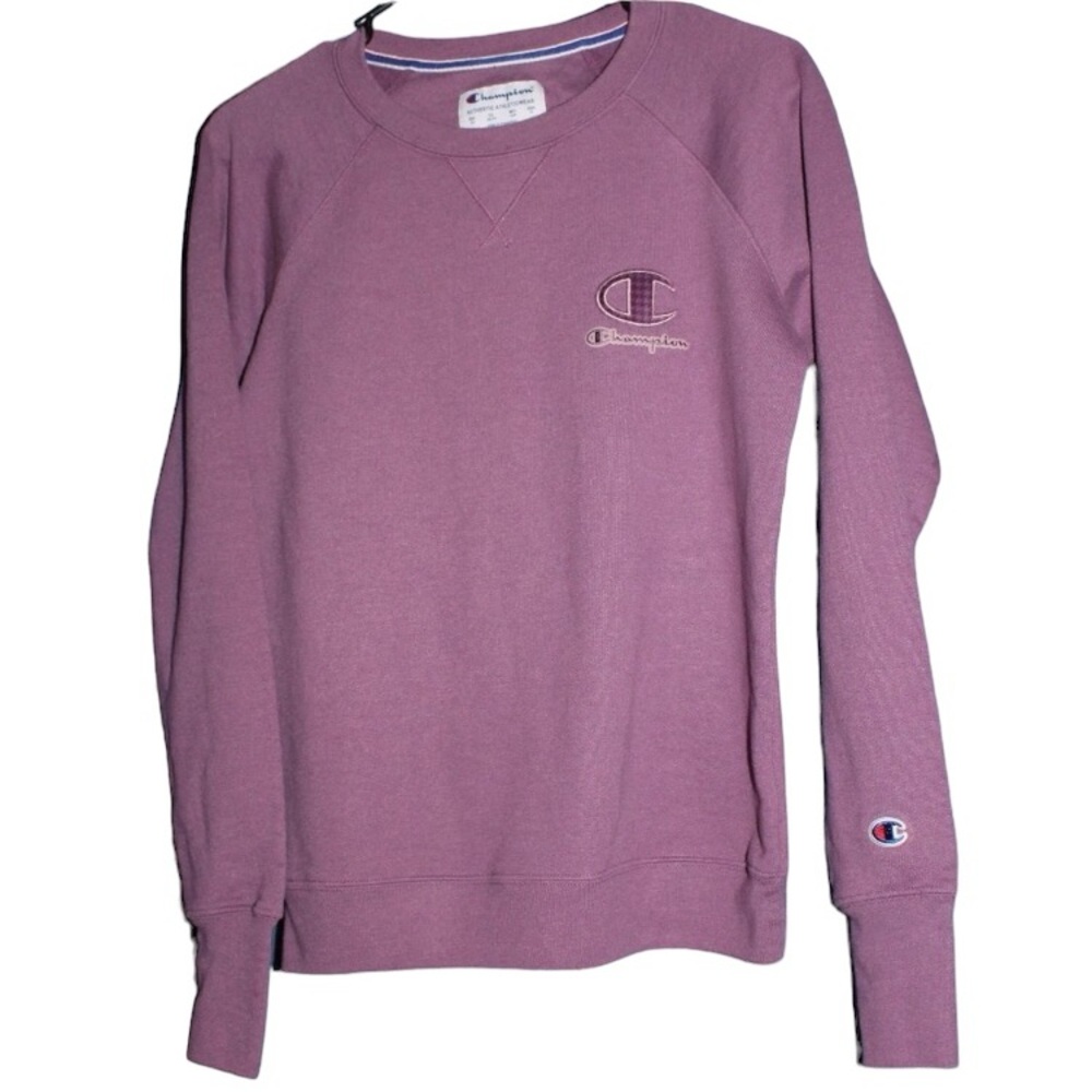 Champion XS Purple Embroidered Logo Crewneck Sweatshirt